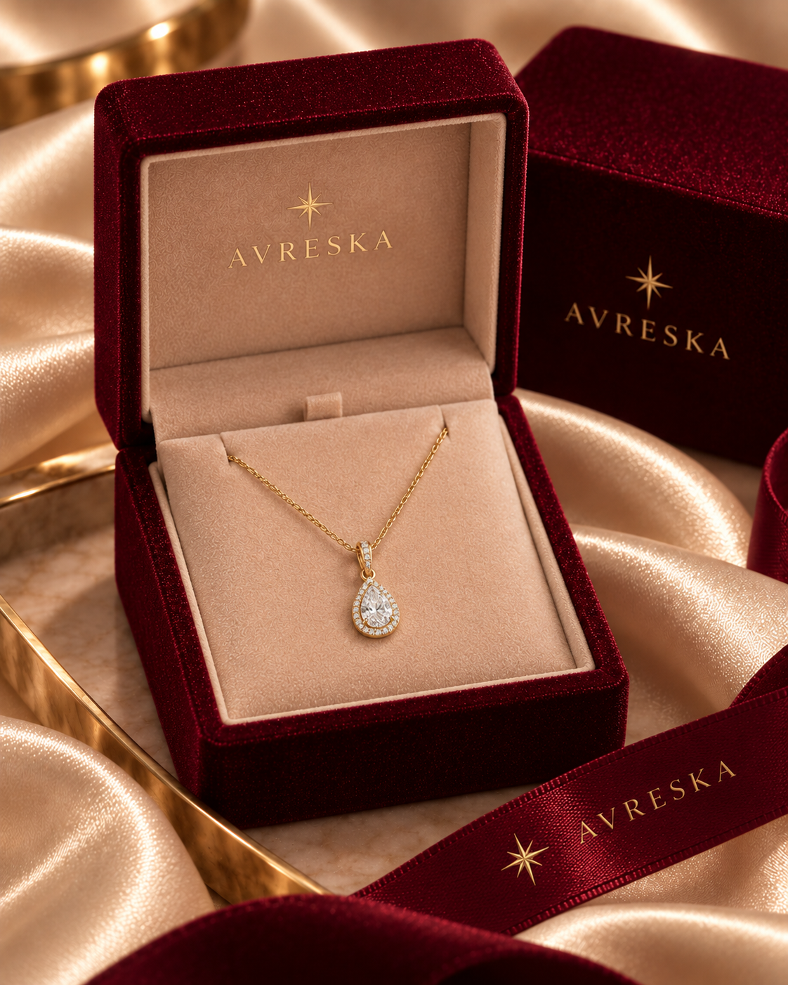 Elara Pavé Necklace - AVRESKA