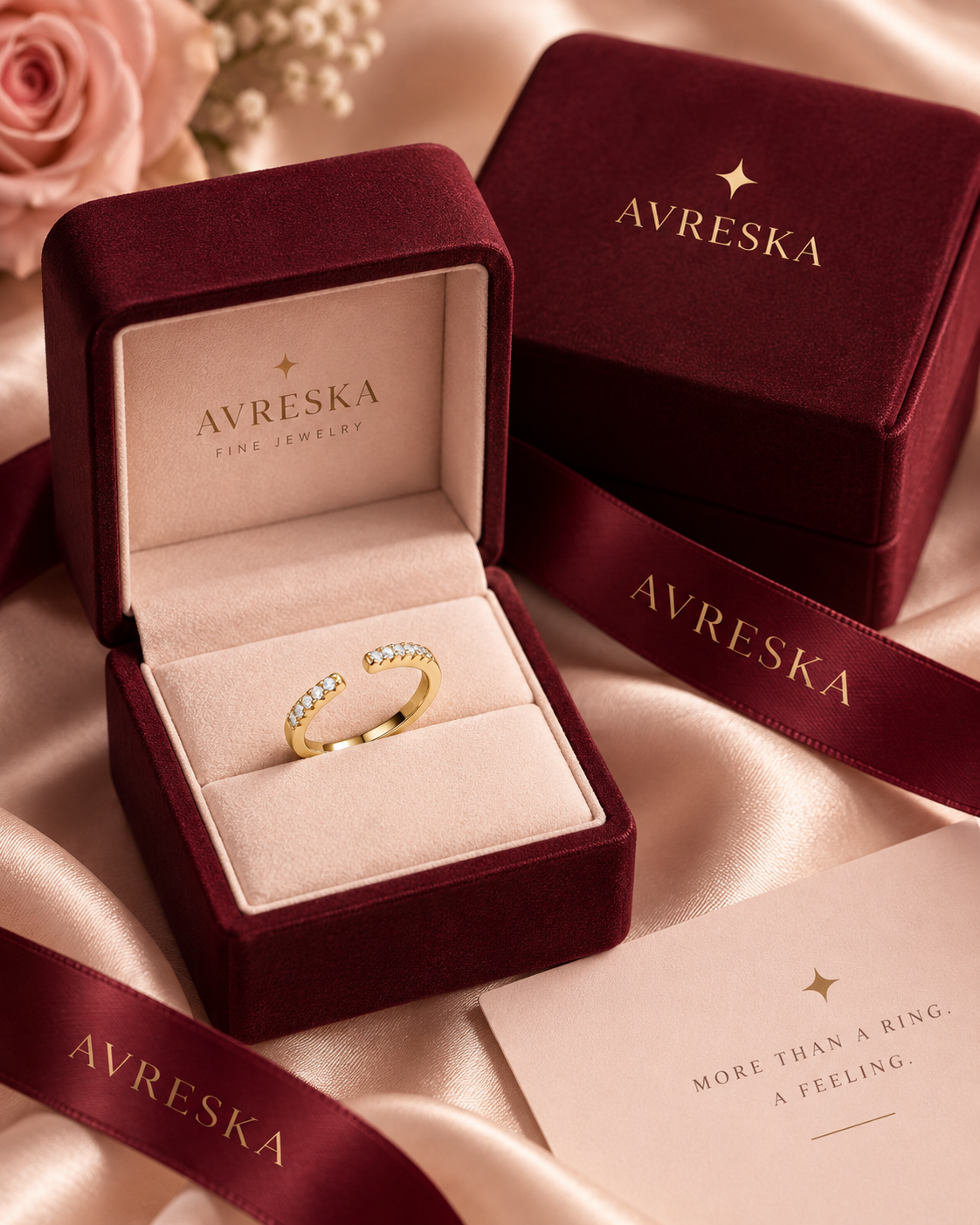 Aveline Open Pavé Band - AVRESKA