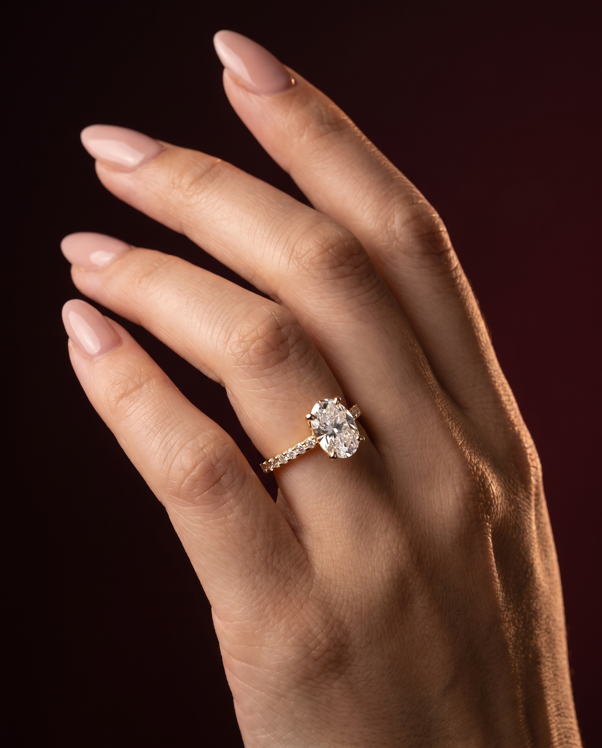 Aveline Oval Pavé Ring - AVRESKA