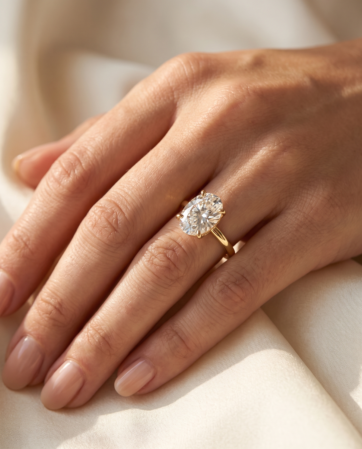 Aveline Oval Solitaire Ring